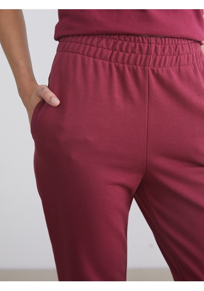 Lcw Vision Bordo Beli Lastikli Kadın Jogger Eşofman Altı