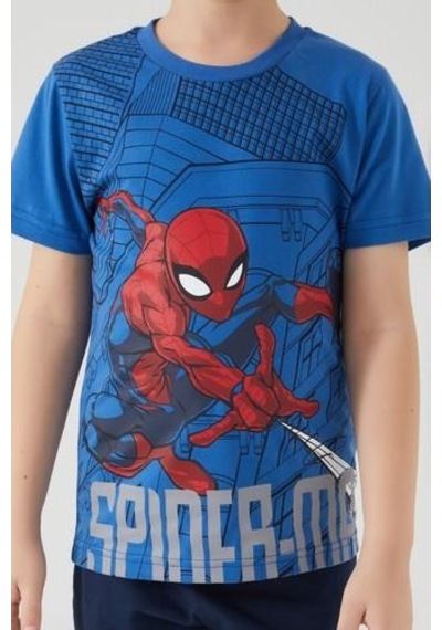 Spiderman Spıder-Man Erkek Çocuk Kapri Takım-Cobalt Mavi