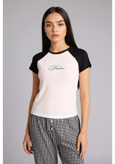 Defacto Pijama Takımı Üst Kareli Alt G8522AX26SP