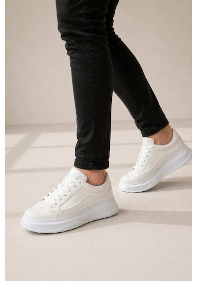 DMR Elegance Th Colleciton Jy507 Dara Bağcıklı Cilt Erkek Günlük Sneaker Ayakkabı Cbt Beyaz - 44 DMR Elegance Th Colleciton Jy507 Dara Bağcıklı Cilt Erkek Günlük Sneaker Ayakkabı Cbt Beyaz - 44