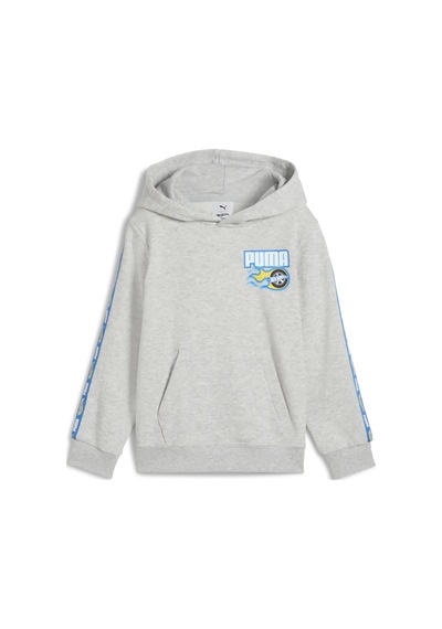 Puma X Hot Wheels Hoodie Gri Erkek Çocuk Hoodie