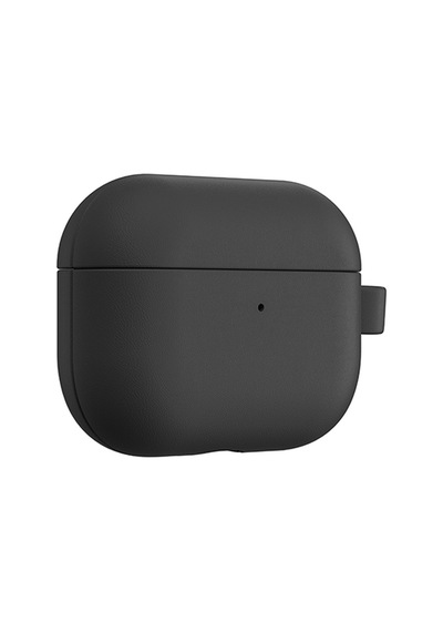 Apple Uyumlu AirPods Pro 3 Amazingthing Glamour Serisi Deri Tasarımlı Kapak Siyah Siyah