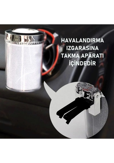 Bay Araç İçi Oto Kokusuz Küllük Rgb Işıklı Kapaklı Najmaddin