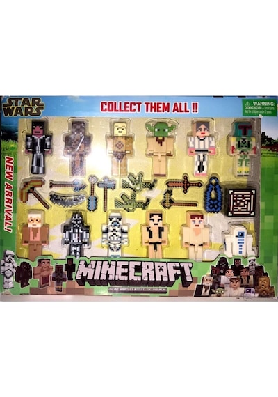 Minecraft 23 Parça Aksesuarlı Star Wars Serisi Oyuncak Minecraft