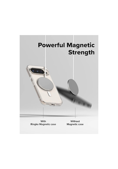 Google Pixel 10 Pro Xl Uyumlu Kılıf Sararmaz Kamera Kısmı Açık Magsafe Mika Sert Parlak Şeffaf Kapak Beyaz