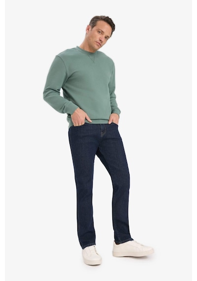 Defacto %100 Pamuk Regular Fit Bisiklet Yaka Sweatshirt E8339ax25aukh458 Haki