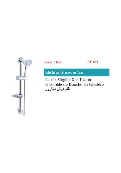Pasifik Sürgülü Duş Set, St023 Renkli