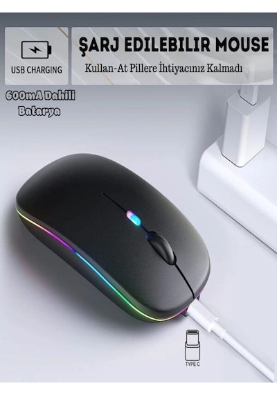Kablosuz Fare Bluetooth Mouse Typec Şarjlı Sessiz Mac Windows Telefon Tablet Uyumlu 1600 Dpı 600ma Çok Renkli Kablosuz Fare Bluetooth Mouse Typec Şarjlı Sessiz Mac Windows Telefon Tablet Uyumlu 1600 Dpı 600ma Çok Renkli