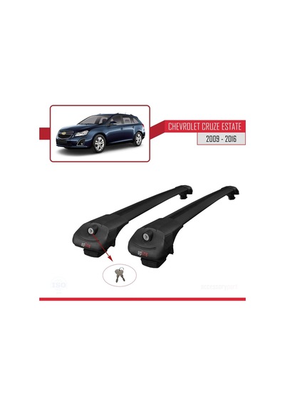 Chevrolet Cruze 2009-2016 Arası İle Uyumlu Ace-1 Ara Atkı Tavan Barı Siyah