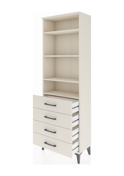 Arges Dolap 4 Raflı 4 Çekmeceli 60x30x182 Aytaşı-aytaşı Aytaşı