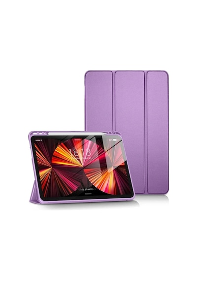 Mey İthalat Apple Uyumlu  iPad Pro 11 2024 Kılıf Tablet Smart Kılıf - Lila Tablet Kılıfı