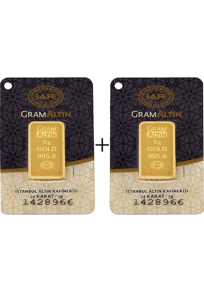 10 Gram 24 Ayar Külçe Altın (5+5)
