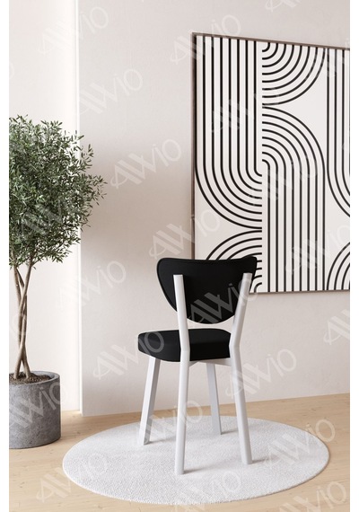 Avvio Senta Beyaz Elma Sandalye 80x120 Yemek Masası Mutfak Masası 4 Kişilik Masa Sandalye Takımı Beyaz