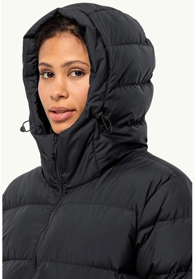 Jack Wolfskin Frozen Palace Coat Kadın Mont Siyah