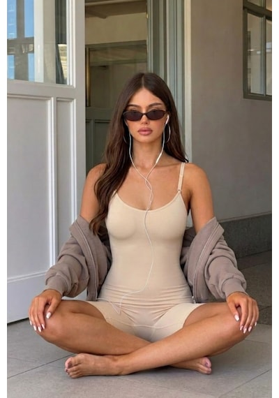 Fit Women Kadın ı Ten Premium Askılı Body