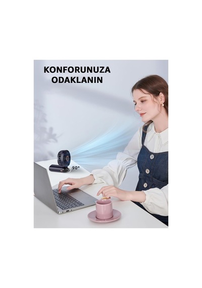 Robeve Plaj Oyuncağı Vantilatör Fan Mini Dijital Göstereli Plaj Vantilatörü Plaj Fanı Kompakt Tasarım, Sessiz Vantilatör, Sessiz Mini Fan Masaüstü Fan