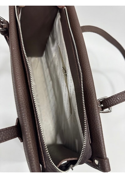 Just Polo Kadın Yeni Sezon Yumuşak Deri Büyük Boy Fermuarlı Lüks Tasarım El Çantası Shopper Siyah