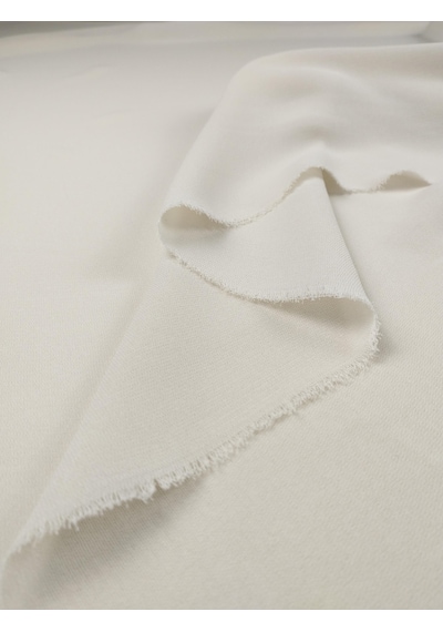 Krem Renkte Dökümlü Krep 145x315cm-10691 Krem