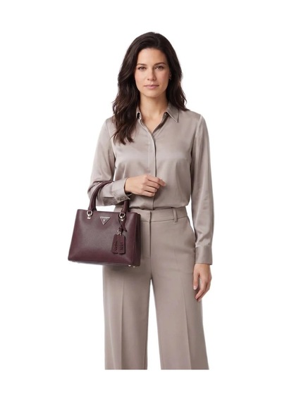 Guess Noelle Iı Sml Multı-kadın Omuz Çantası -zg967205 Bordo