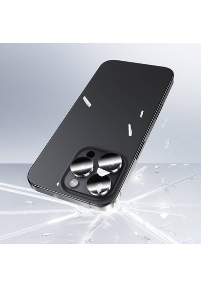 Apple Uyumlu   iPhone 16 Pro Benks Ar Glass Warrior Transparan Premium Cam Kamera Lens Koruyucu Şeffaf
