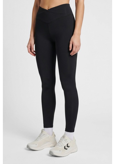 Hummel Slim Fit Yüksek Bel Tayt Kadın Tayt 230453-2001 Siyah
