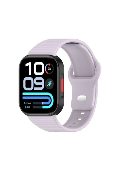 Redmi Watch 6 Silikon Kordon Tırtıklı Suya Dayanıklı Tasarım Lila