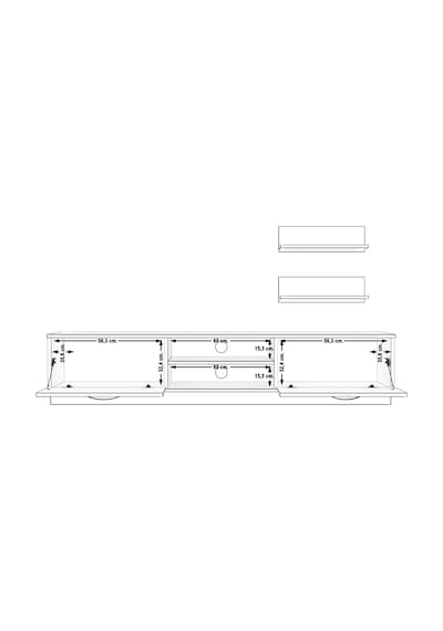 Decoraktiv Eko 4b Slm Dvd Tv Ünitesi Tv Sehpası Ceviz