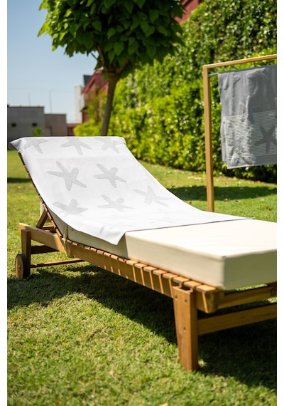 Menderes Home Cotton Collection Bukle Plaj Havlusu Yıldız Gri