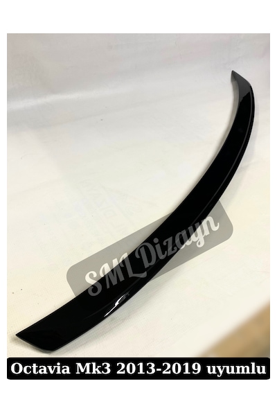 Skoda Octavia 2013-2020 Spoiler Siyah Plastik Rüzgarlık Spoyler