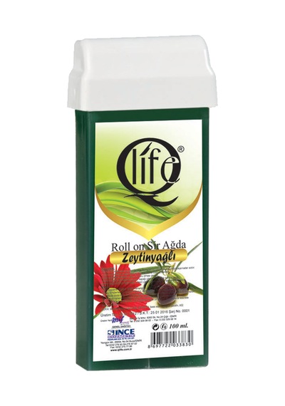 Qlife Zeytinyağlı Kuru Ciltler için Roll-On Sir Ağda 100 ML
