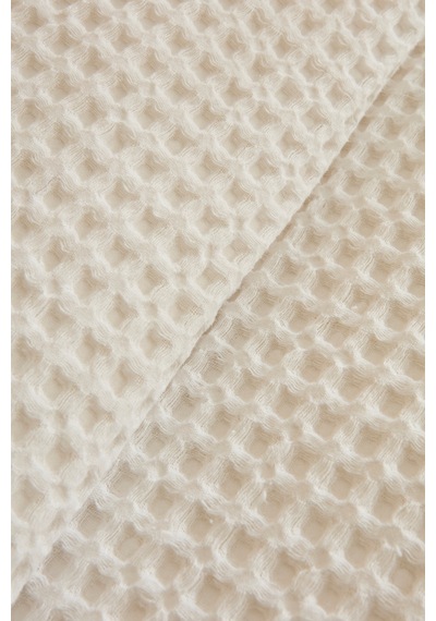 Karaca Home Mady %100 Cotton Waffle Çift Kişilik Tek Pike Beyaz Beyaz
