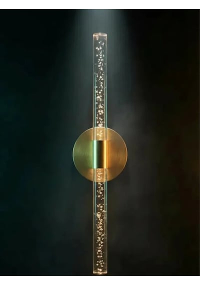 Bhbackhome Bubbleflux Large Şık Tasarım Modern Ledli Aplik 51 Cm Gold Elektrikli Kumandalı Altın