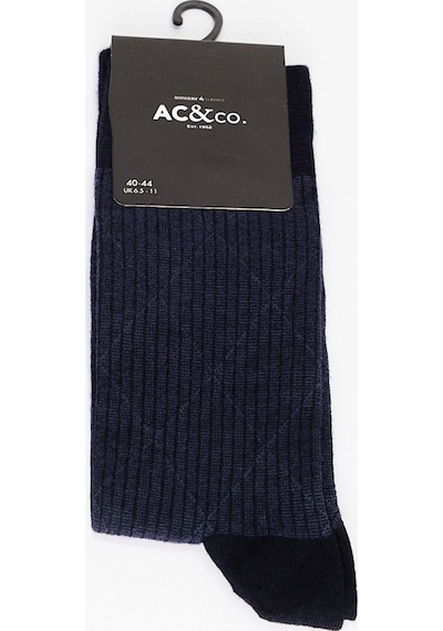 AC&Co / Altınyıldız Classics Erkek Lacı Desenli Bambu Tekli Çorap Lacı