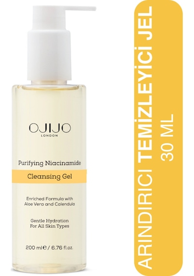 Ojijo London Niasinamid İçerikli Yüz Temizleme Jeli 200 ML