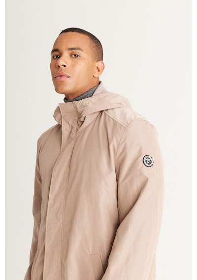 AC&Co / Altınyıldız Classics Erkek Vızon Standart Fit Normal Kesim Kapüşonlu Dik Yaka Trençkot Vizon AC&Co / Altınyıldız Classics Erkek Vızon Standart Fit Normal Kesim Kapüşonlu Dik Yaka Trençkot Vizon