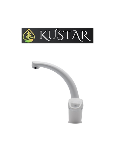 Kustar Sema Mix Aç Kapa Banyo Lavabo Bataryası Beyaz