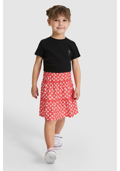 U.s. Polo Assn. Kız Çocuk Kırmızı Etek Örme 50325669-vr213 Rısk Red