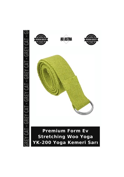Premium Form Ev Stretching Woo Yoga Yk-200 Yoga Kemeri Sarı