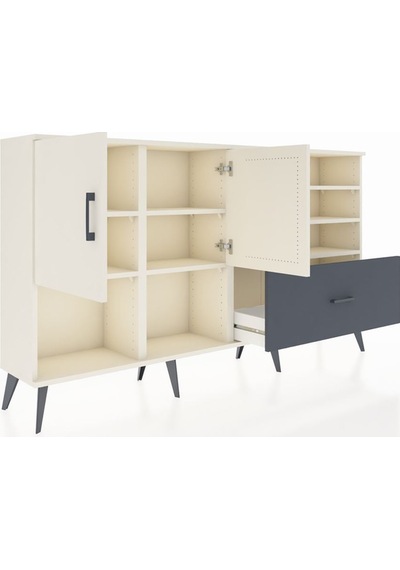 Arges Konsol 7 Raflı Tek Çekmeceli 2 Kapaklı 176x30x99 Aytaşı-aytaşı/antrasit Aytası/antrasıt - Aytası Arges Konsol 7 Raflı Tek Çekmeceli 2 Kapaklı 176x30x99 Aytaşı-aytaşı/antrasit Aytası/antrasıt - Aytası