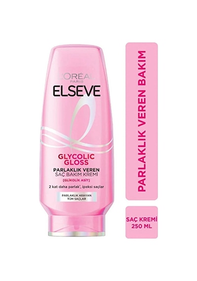 3 Adet Elseve Glycolic Gloss Parlaklık Veren Saç Bakım Kremi 250ml