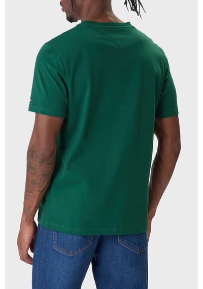 Tommy Hilfiger Erkek T-shirt Haki - Yeşil