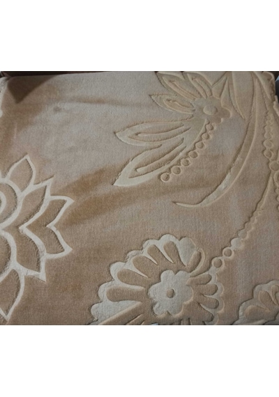 MERİNOS KOYU BEJ ELEGANS ÇİFT KİŞİLİK BATTANİYE