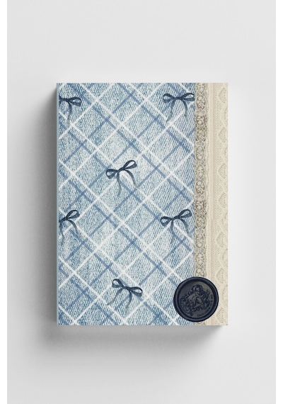 Vintage Serisi 2 Mavi Fiyonk Bullet Journal A5 Noktalı Defter Çok Renkli