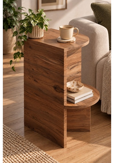 Sulorahome Yan Sehpa Kahverengi 53x35 Cm