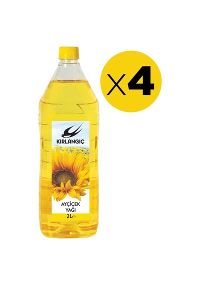 Kırlangıç Ayçiçek Yağı 4 x 2 L