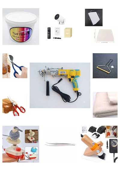 Ak-v Tufting Makinesi Full Set Sarı Ak-v - Bej Tıraş Makinesi Set İçeriği Açıklama Kısmındadır