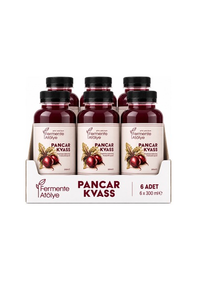 Pancar Kvass 300 Ml. 6'lı Fırsat Paketi Pet Şişede