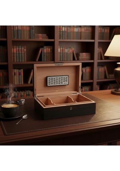 The White Spot Humidor Puro Kutusu Macassar 100's