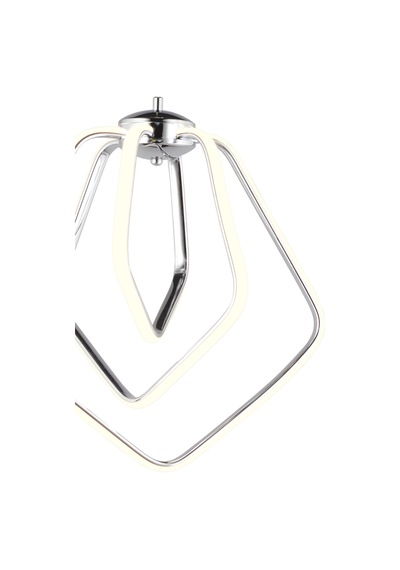 Ld 068 Model Krom 3 Renkli Salon Ve Oturma Odası İçin İdeal Alüminyum Avize, 40x70 Krom