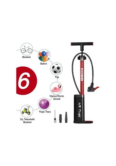Kobb Kb3256d 87 Psı Dijital Basınç Göstergeli Taşınabilir El Pompası Fr Kb3256d